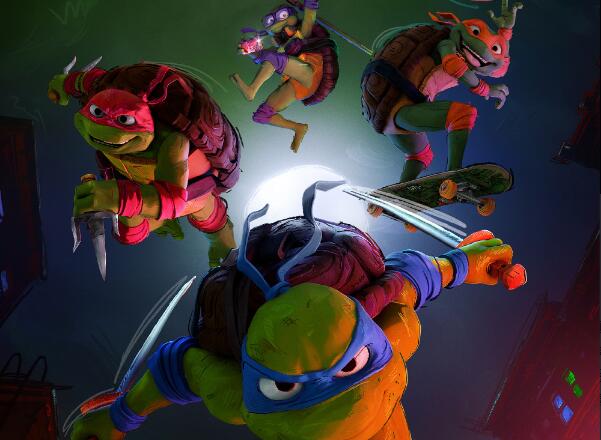 “忍者神龟”最新一部动画大电影《忍者神龟：变种大乱斗》发布全新海报