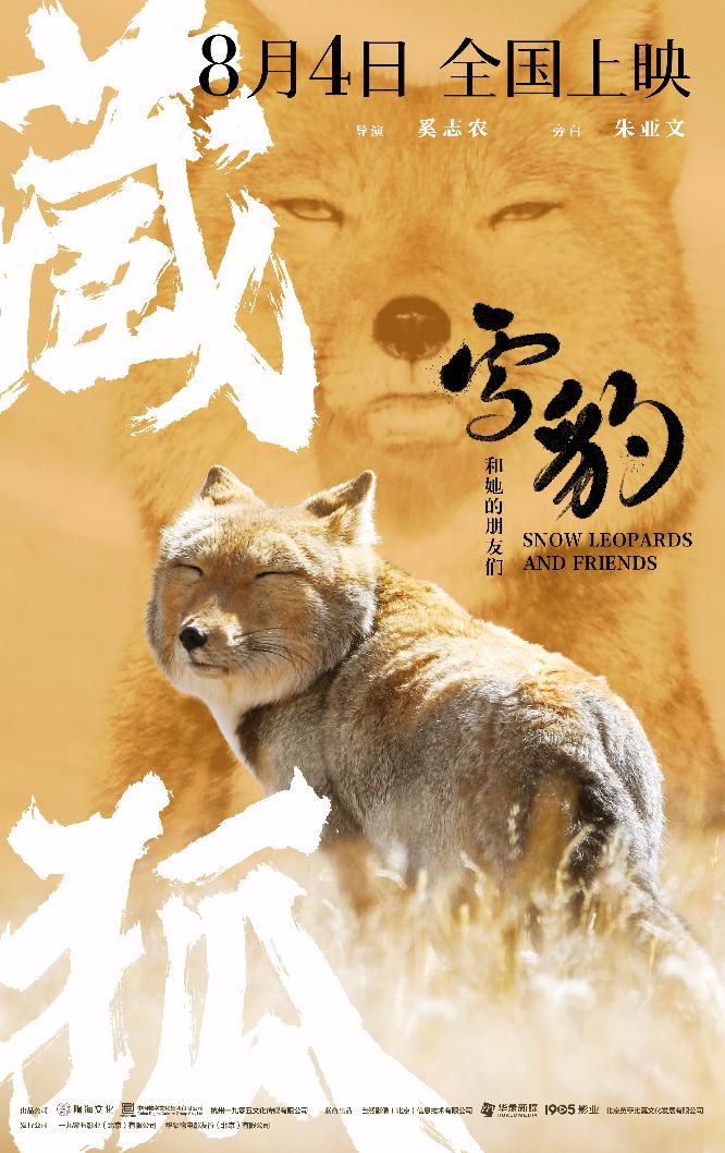 《雪豹和她的朋友们》萌趣版海报_藏狐